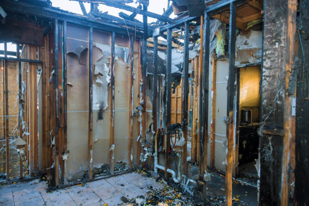 Professional Fire Damage Removal technician working in Lincoln Beach, OR